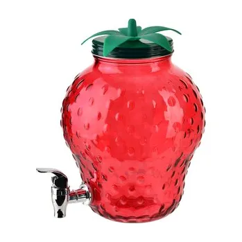 Sklenice MODERN KITCHEN Szklany słój z kranikiem4L