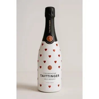 Taittinger Brut Reserve 0,75l - Limitovaná valentýnská edice (srdíčka)