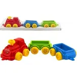 Vlak/Vláček s vagónkami 60cm plast v síťce 16x63x13cm 12m+