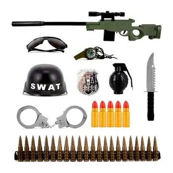 Dětská zbraň Zestaw militarny w siatce