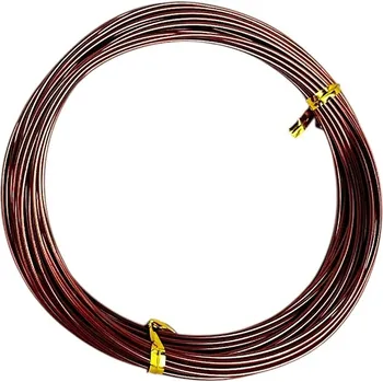 Vázací drát FLOWERIO Hliníkový aranžérský drát 1,5mm 50g - hnědý