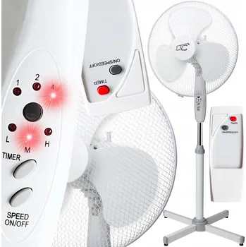 Domácí ventilátor Podlahový ventilátor LTC PODLAHOVÝ STOJANOVÝ VENTILÁTOR S DÁLKOVÝM OVLÁDÁNÍM černý