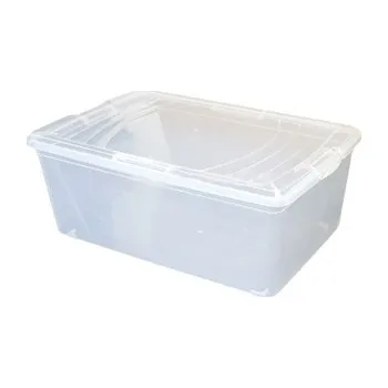 Úložný box Box úložný 40x26x15cm 12L čirý, atest BASIC