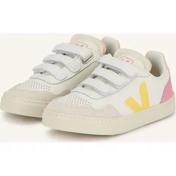Dámská obuv Veja Dívčí Teniska V-90, bílá / růžová / světle šedá, 26