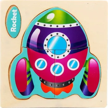 Dřevěná hračka Dřevěné skládačky | dřevěné puzzle pro nejmenší - 15 x 15 cm - 13