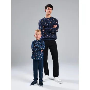 Pánská mikina Sinsay - Mikina s vánočním motivem - námořnická modrá - 926EU-59X - 926EU-59X-3XL