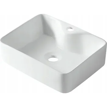 Umyvadlo na desku obdélníkové Balneo SAVIA 38 cm bílé