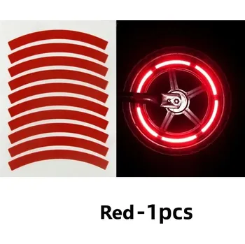 Reflexní prvky na kolo | reflexní páska 10 ks - červená