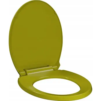 WC sedátko WC sedátko s funkcí pomalého zavírání, polypropylen, zelené, 46x34 cm