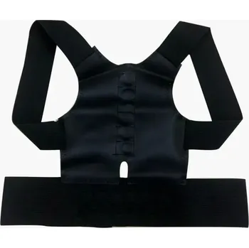 Korzetový rovnač zad | rovnací pás na záda - černá,S