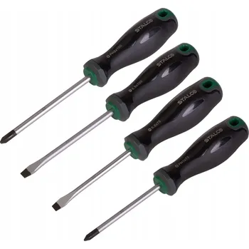 Šroubovák SADA ŠROUBOVÁKŮ 4 KUSY MAGNETICKÉ ŠROUBOVÁKY OCEL S2 STALCO