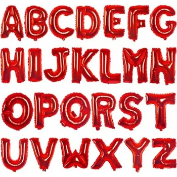 Balónek Nafukovací písmena na oslavu | fóliové balónky - červená,A