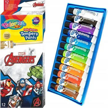 Vodová barva Temperové barvy Colorino 12 ks x 12 ml