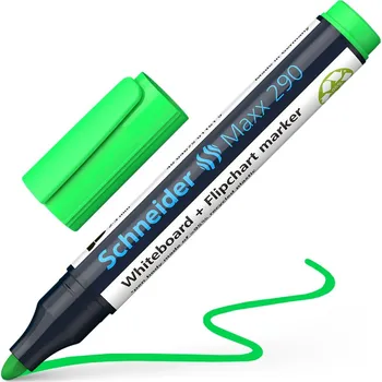 Popisovač Schneider Maxx 290 na bílé tabule - světle zelený