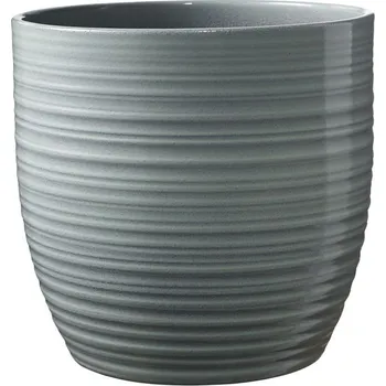 Květináč Keramický květináč Bergamo lesklý 13 cm mátový