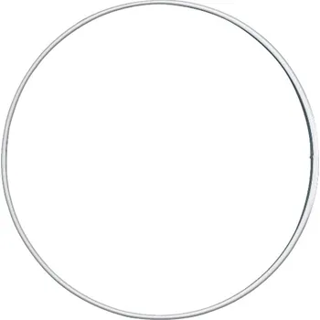 Lapač snů Knorr Prandell Kovový kruh - základ na věnce Ø15 cm - bílý