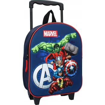 Dětský batoh Marvel Batoh na kolečkách 3D Avengers Great Escapes 32 cm