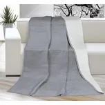 Přikrývka KIRA PLUS - NOVÁ BARVA - světle šedá/tm.šedá - 150x200 cm