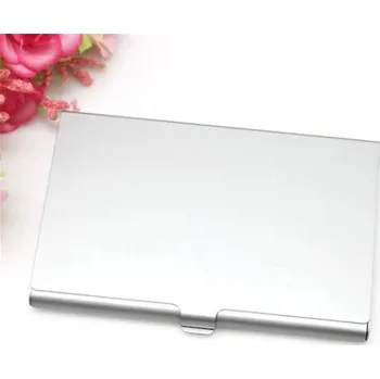 Vizitkář Vizitkář kovový | pouzdro na vizitky, držák na karty - Stříbrná