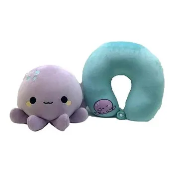 plyšák Cestovní polštář a hračka Swapseazzz -plyšový-Adoramals-zvířátka-Chobotnička