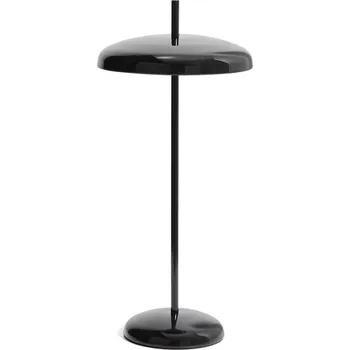 Čtecí lampička Černá LED stmívatelná stolní lampa s kovovým stínidlem (výška 35 cm) Porte – Kave Home ID_1826950