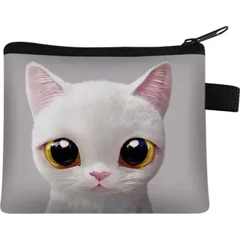 Peněženka Malá dámská peněženka s motivem kočky - 01