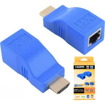 Video kabel HDMI Extender / Konvertor přes LAN RJ45 po kroucené dvojlince až 30M