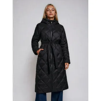 Dámský kabát Sinsay - Prošívaný kabát s kapucí - černá - 161GZ-99X - 161GZ-99X-XXL