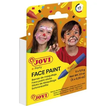Speciální výtvarná barva Obličejové barvy JOVI 5 ks x 3,6 g