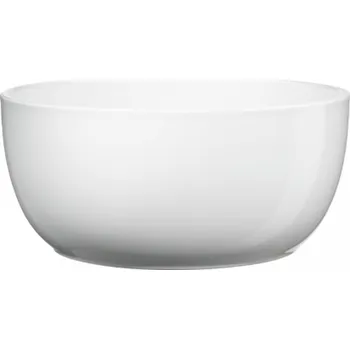 Květináč Keramický květináč mísa Basel lesklý 20 cm bílý