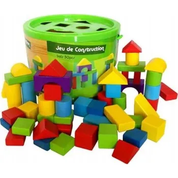 ostatní stavebnice Dřevěné Stavebnice Big Toys BKLO1838 , 50 dílků