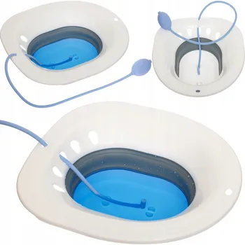 WC sedátko Skládací přenosné sedátko na WC Antar s výřezem, 39x37 cm