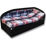 Jednolůžková postel (válenda) 90 cm Krista (Černá 39 + Mimi 21) (P). Akce -12%. 793102