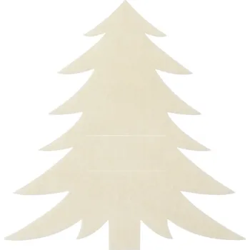 Vánoční dekorace Orion Kapsa na příbory stromek 18 x 18 cm smetanová 2 ks