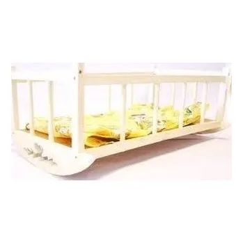 Panenka Kołysanka drewniana z pościelą