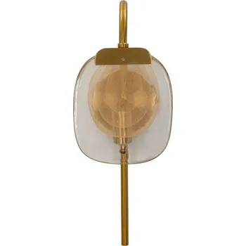 Nástěnné svítidlo Skleněné nástěnné svítidlo ve zlaté barvě Softy – Mauro Ferretti ID_1829308