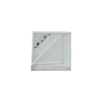 Utěrka Sada dvou utěrek s ozdobnými poutky - Modré kvítí