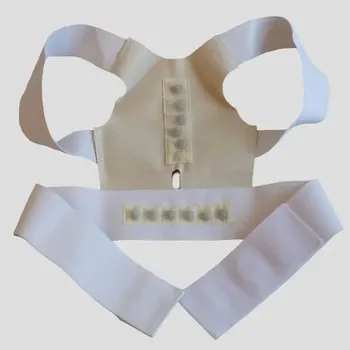 Korzetový rovnač zad | rovnací pás na záda - Bílá,M