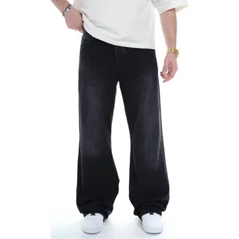 Pánské džíny 2Y Premium Černé baggy fit džíny – VARGO Velikost: 38