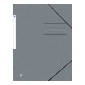 Archivační box Oxford, Tříchlopňové desky, karton, A4, Šedá