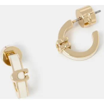 Módní doplněk Náušnice Coach 37560726GLD100 béžová 01X, vel. ONE SIZE