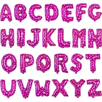 Balónek Nafukovací písmena na oslavu | fóliové balónky - Růžová,U