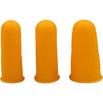 Silikonový chránič prstů proti pořezání | kuchyňské pomůcky, ochrana prstů 3 ks - Oranžová