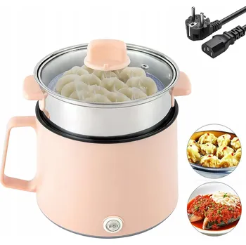 Multifunkční hrnec PŘENOSNÝ ELEKTRICKÝ HRNEC NA VAŘENÍ, VAŘIČ, PAŘÁK DVOUVRSTVÝ 1,7L