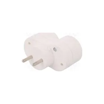 Elektrická zásuvka Konektor napájecí AC rozbočka 2P 250VAC 16A Provedení kulatý