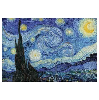 Plakát Plakát, Obraz - Hvězdná noc, Vincent van Gogh, 91.5 × 61 cm