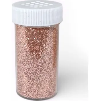 FLOWERIO Glitry - dekorační třpytivý prášek 20g - růžovozlaté