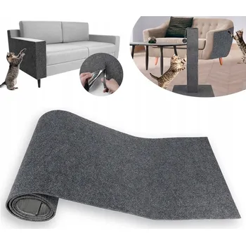 Škrabací podložka pro kočky samolepicí 40x200, odolná ochrana pohovky!