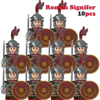ostatní stavebnice Středověké vojenské stavebnice, římský voják | lego styl figurky a komponenty - XH1770-10pcs