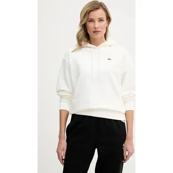 Dámská mikina Bavlněná mikina Lacoste SF7612 béžová 01X, vel. 40